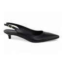 Sapato Scarpin Slingback Salto Kitten Heel