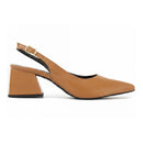 Sapato Scarpin Slingback Salto Bloco