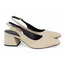 Sapato Scarpin Slingback Salto Bloco