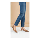Sapato Scarpin Slingback Salto Kitten Heel