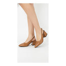 Sapato Scarpin Slingback Salto Bloco