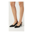 Sapato Scarpin Slingback Salto Kitten Heel