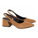 Sapato Scarpin Slingback Salto Bloco