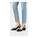Sapato Scarpin Slingback Salto Bloco