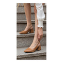 Sapato Scarpin Slingback Salto Bloco