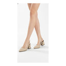 Sapato Scarpin Slingback Salto Bloco
