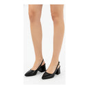 Sapato Scarpin Slingback Salto Bloco