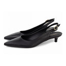 Sapato Scarpin Slingback Salto Kitten Heel