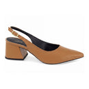 Sapato Scarpin Slingback Salto Bloco