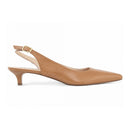 Sapato Scarpin Slingback Salto Kitten Heel