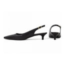 Sapato Scarpin Slingback Salto Kitten Heel